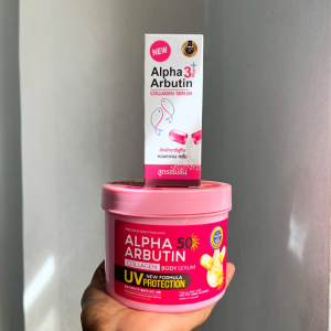 Alpha Arbutin Collagen Body Serum UV protection Extra Deep Whitening 500g body cream