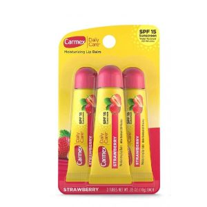 Carmex Original Flavor Moisturizing Lip Balm Tube (Pack of 3)