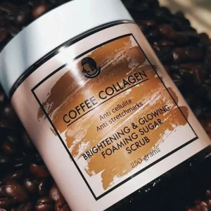 Egyptian Glow Coffee collagen brightening and glowing foaming sugar scrub 250gms