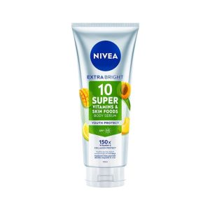 Nivea Extra Bright 10 Super vitamins & skin foods body serum  320ml