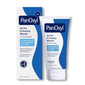 PanOxyl Antimicrobial Hydrating Acne Creamy Wash, 4% Benzoyl Peroxide, 170g