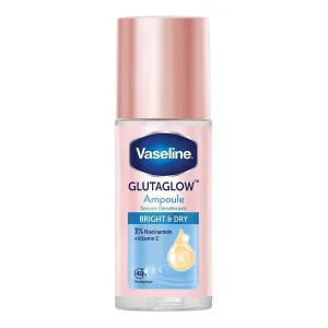 Vaseline GlutaGlow Ampoule serum deodrant bright and dry