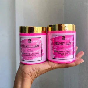 Egyptian Glow Velvet lush brightening and glowing foaming sugar scrub 250gms