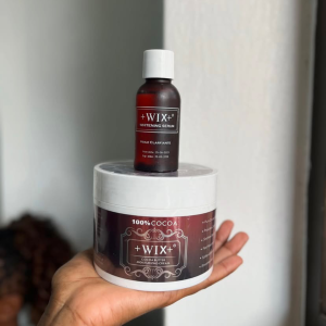 Wix cocoa body cream and serum bundle